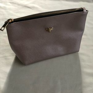 Purple makeup bag